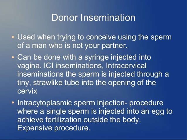 Injecting Sperm Into Vagina